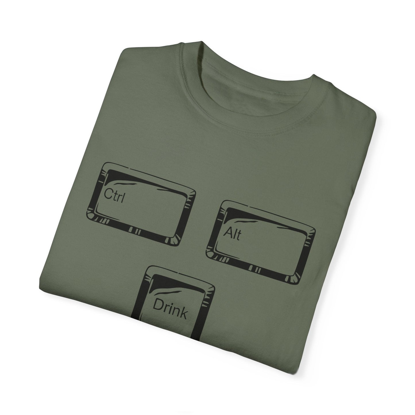 Ctrl-Alt-Drink Shirt – Reboot Your Day with Caffeine & Tech Humor!