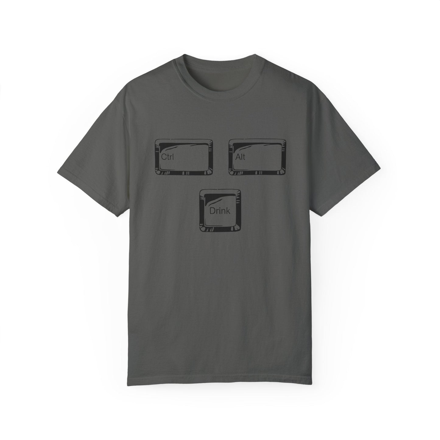Ctrl-Alt-Drink Shirt – Reboot Your Day with Caffeine & Tech Humor!