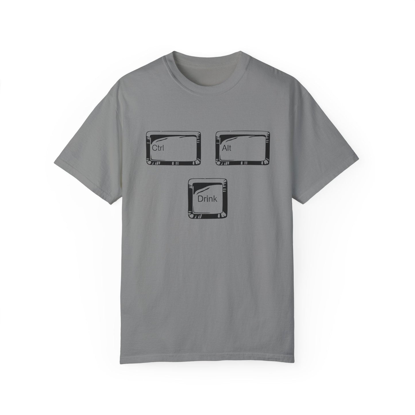 Ctrl-Alt-Drink Shirt – Reboot Your Day with Caffeine & Tech Humor!