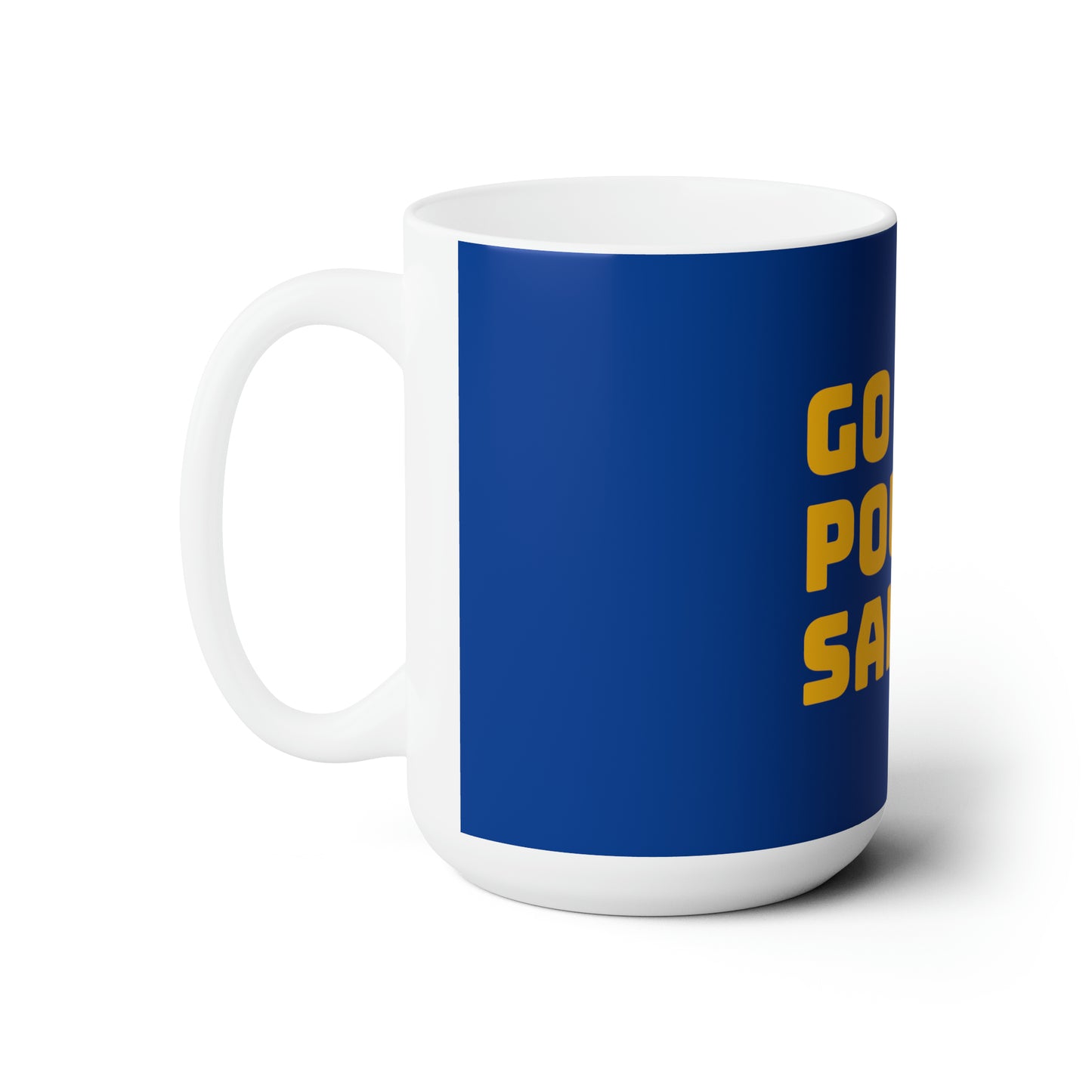 "Funny Office Coffee Mug - 'Go Pound Sand' Large 15 oz Ceramic Cup - Dishwasher Safe, Microwave Friendly, Humorous Gift for Coworkers"